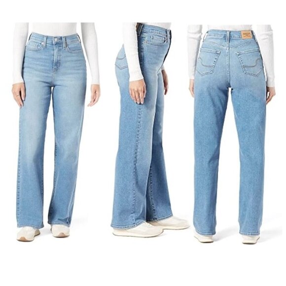 Signature By Levi  High-Rise Loose Straight Jeans Sz 38Wx32L New with Tag - Picture 2 of 16